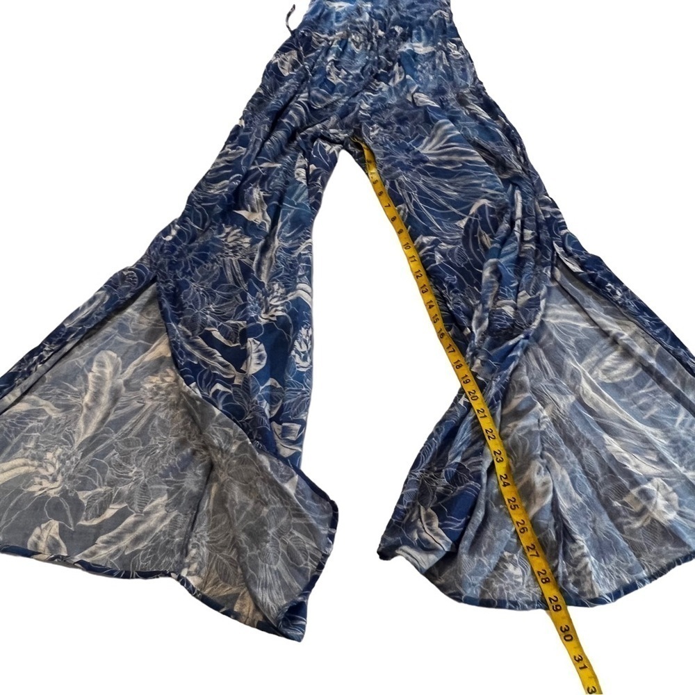NWT Maaji Floral Print Cover Up Jumpsuit Blue M Beacheear Swim Coastal Printed - Picture 12 of 16